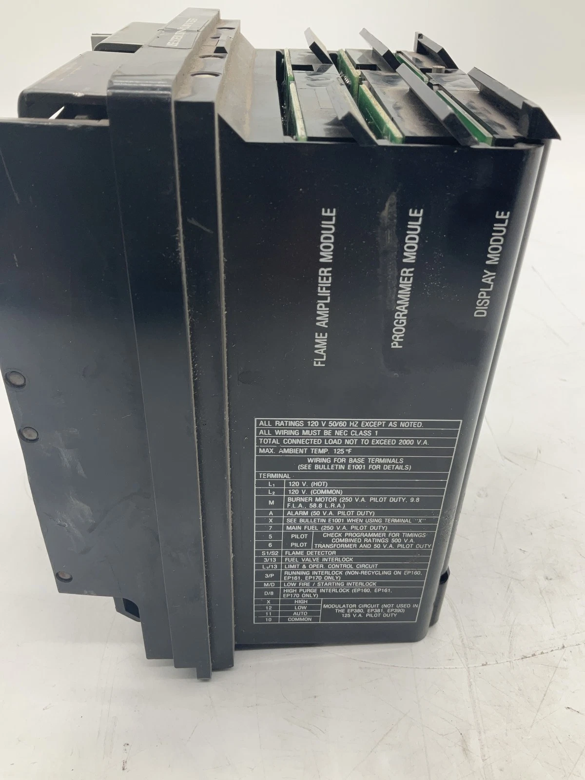Fireye EB-700 Burner Safety Control w/ EP160 E1R1 ED500 Modules USED - Image 3