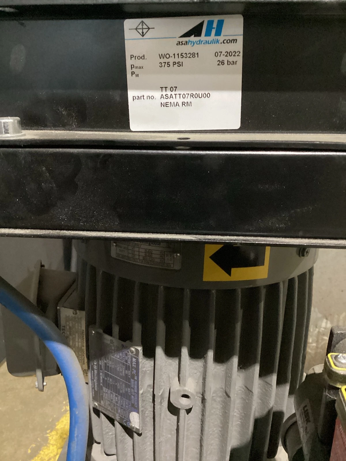 Bond Fluidaire BPU-102512-1 5 HP Hydraulic Power Unit USED - Image 6
