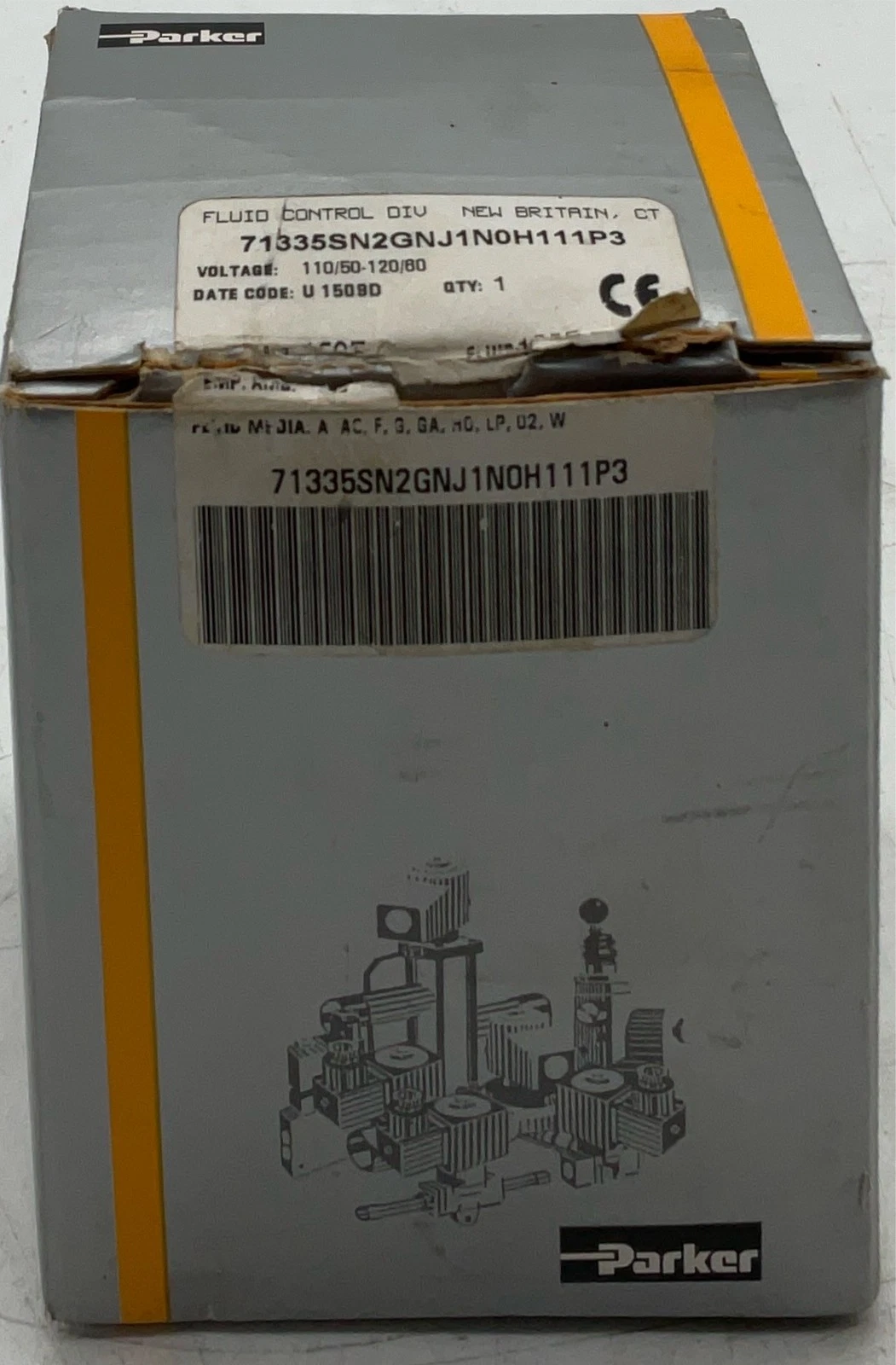 Parker 71335SN2GNJ1N0H111P3 1/16" Solenoid Valve 120V NEW - Image 3
