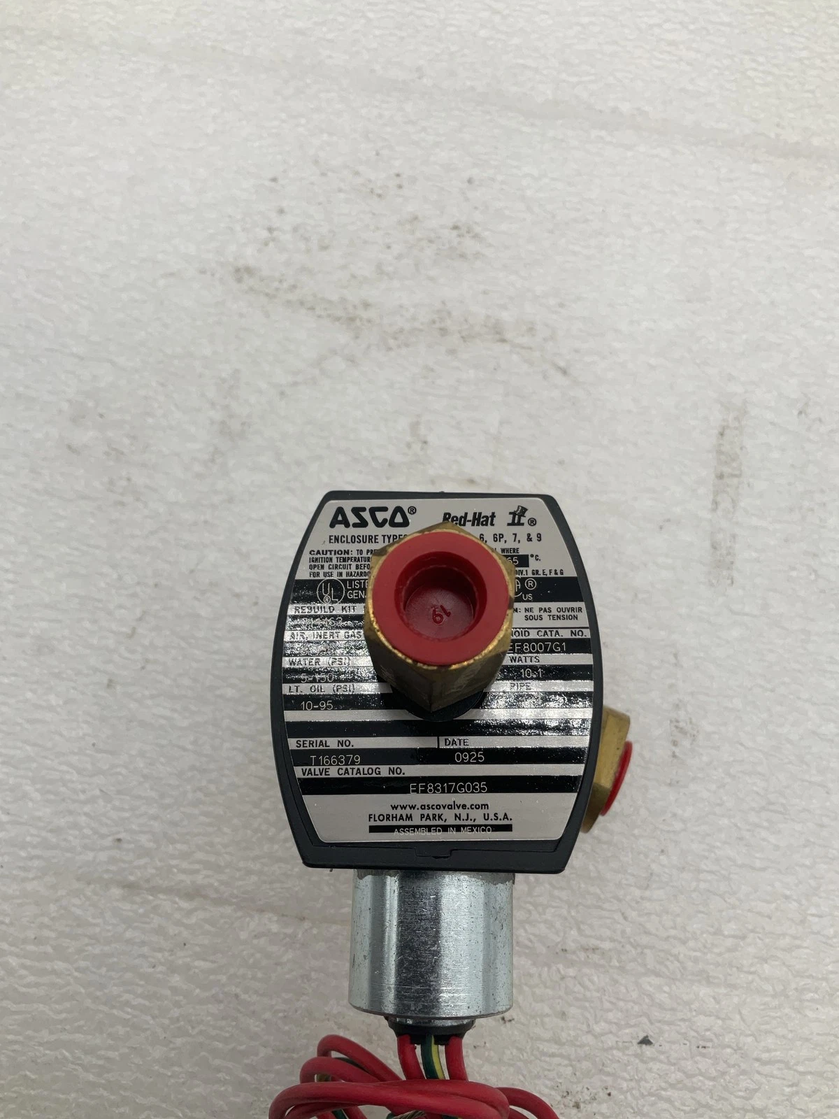 ASCO EF8317G035 Explosionproof Solenoid Valve NEW - Image 2