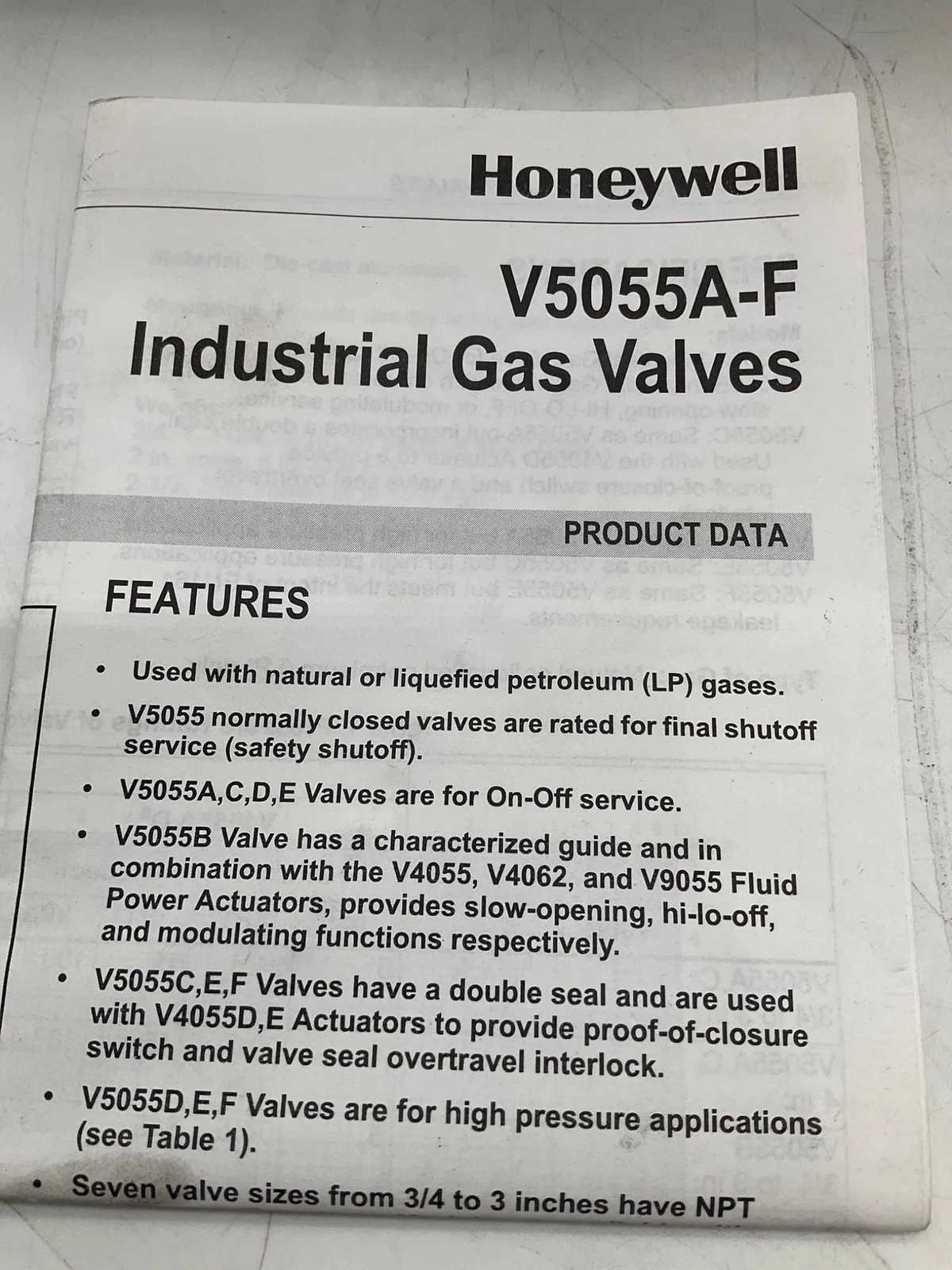 Honeywell V4055D1035 Fluid Power Gas Valve 1/2in 120VAC NEW - Image 8