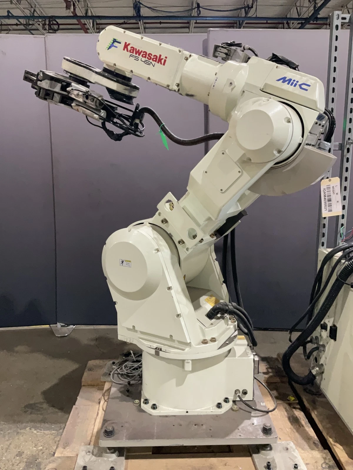 KAWASAKI FS045N-C Robot with D220-F001 Controller & MiiC T-WIN20-ST-R USED - Image 2
