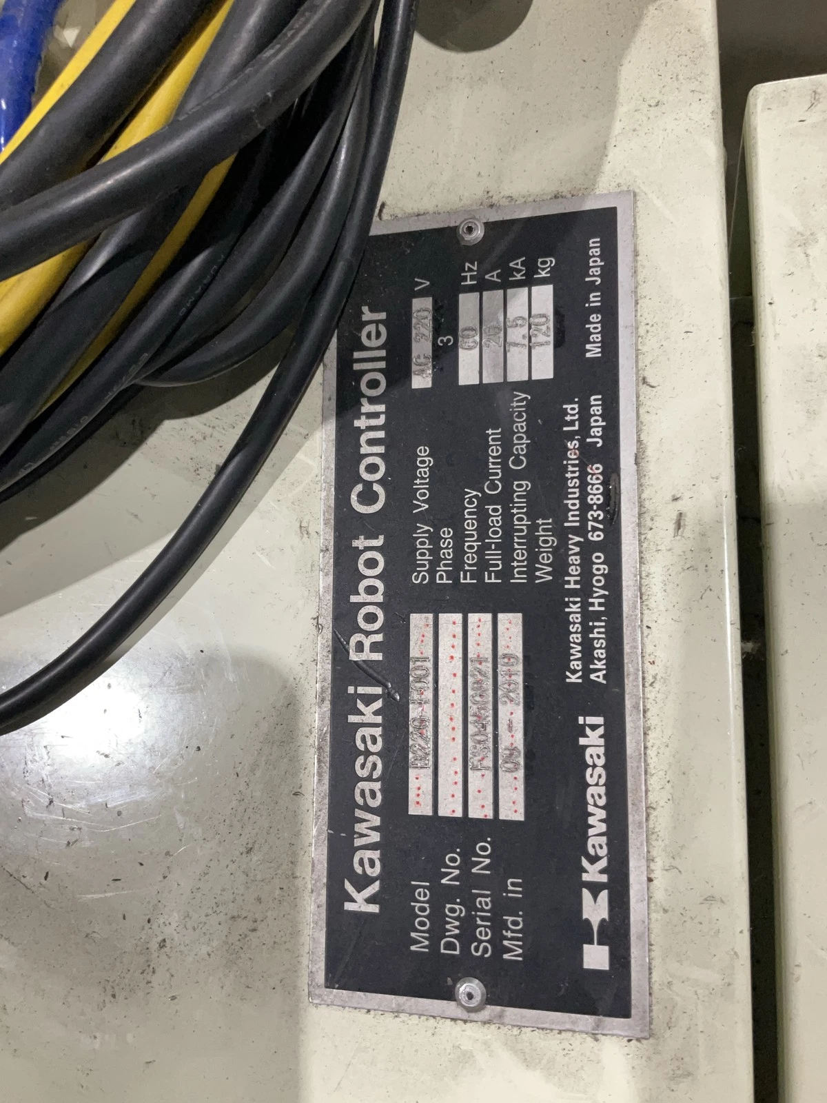 KAWASAKI FS045N-C Robot with D220-F001 Controller & MiiC T-WIN20-ST-R USED - Image 9