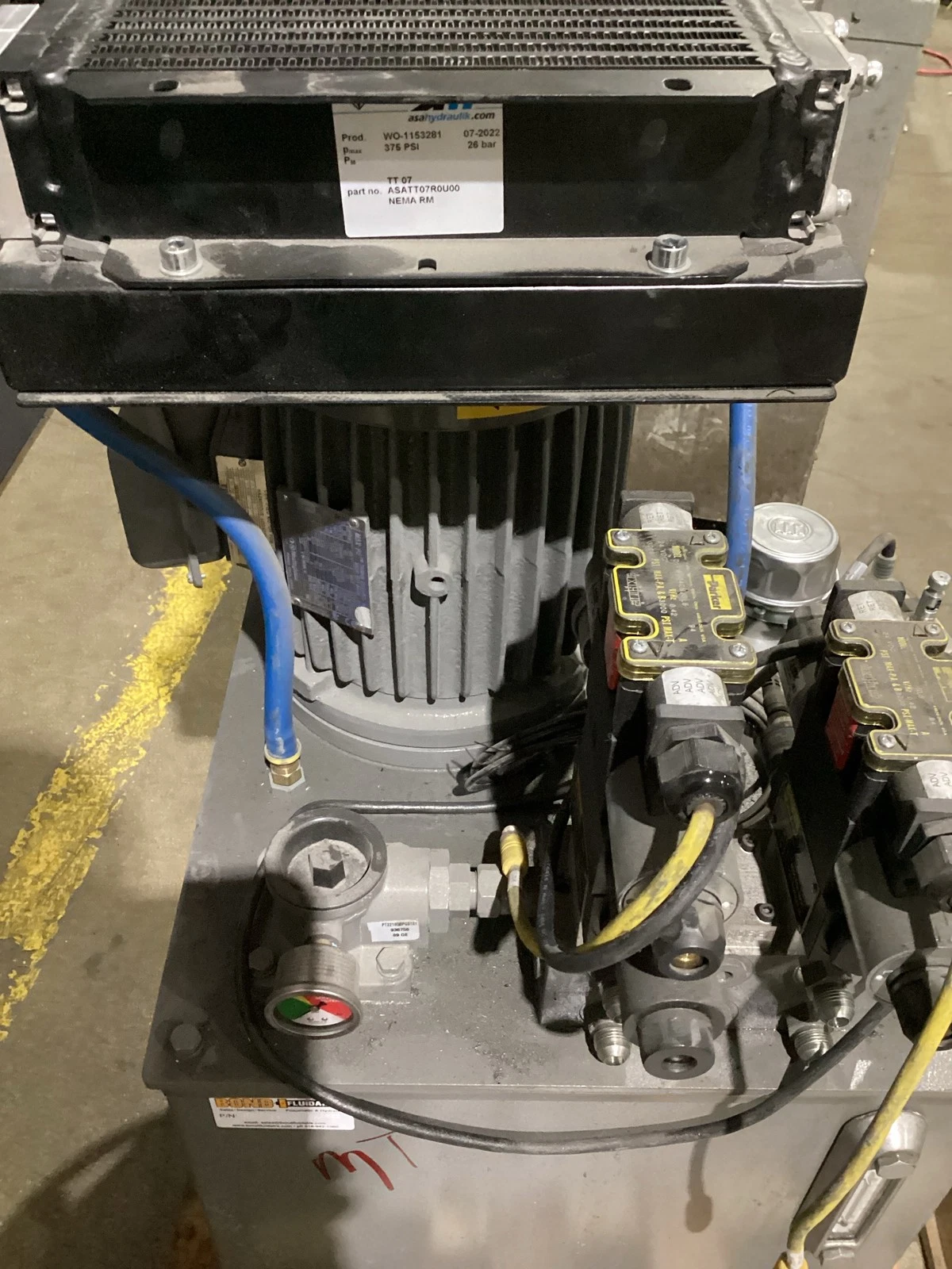 Bond Fluidaire BPU-102512-1 5 HP Hydraulic Power Unit USED - Image 6