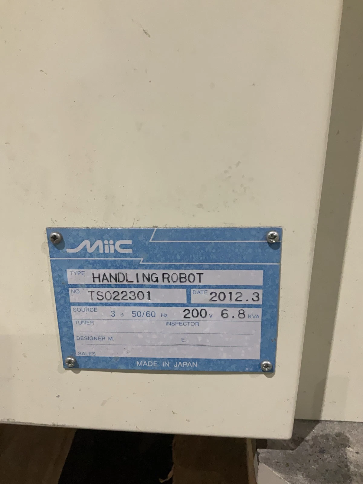 KAWASAKI FS020N-C Complete with D20F-D001 Controller & MiiC AB-Bender Unit USED - Image 12