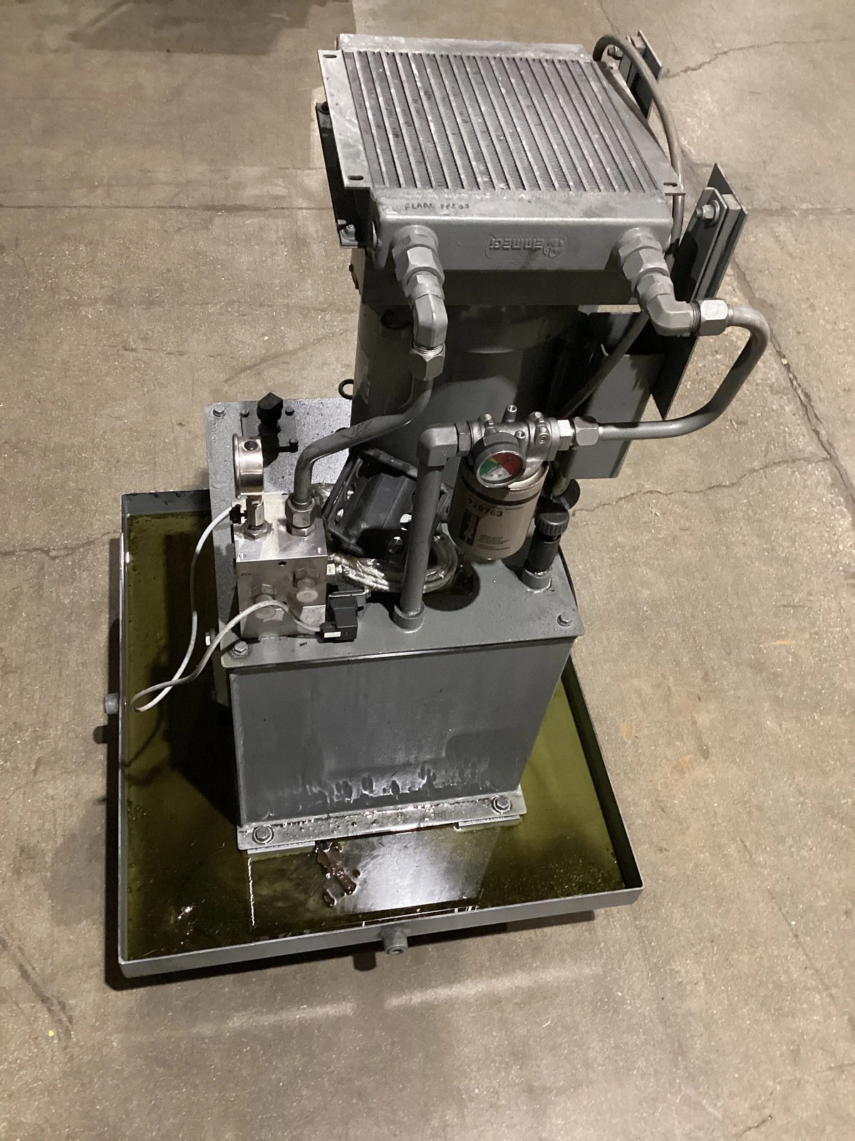 7.5 HP Hydraulic Power Unit w/ Heat Exchanger 230/460V 3-Phase USED - Image 6