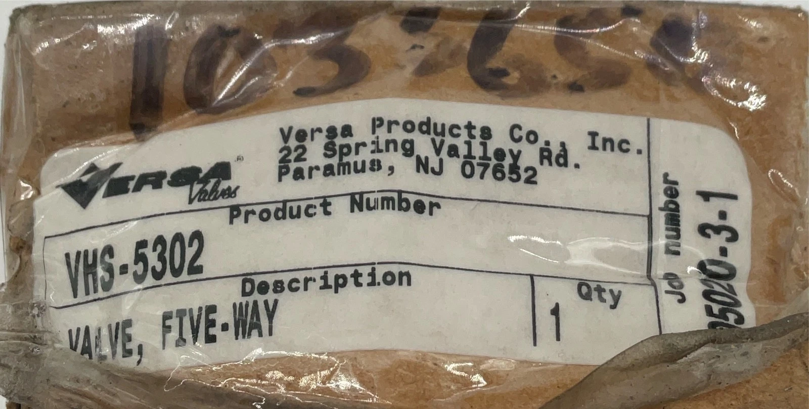 VERSA VHS-5302 Five-Way Pneumatic Valve NEW - Image 4