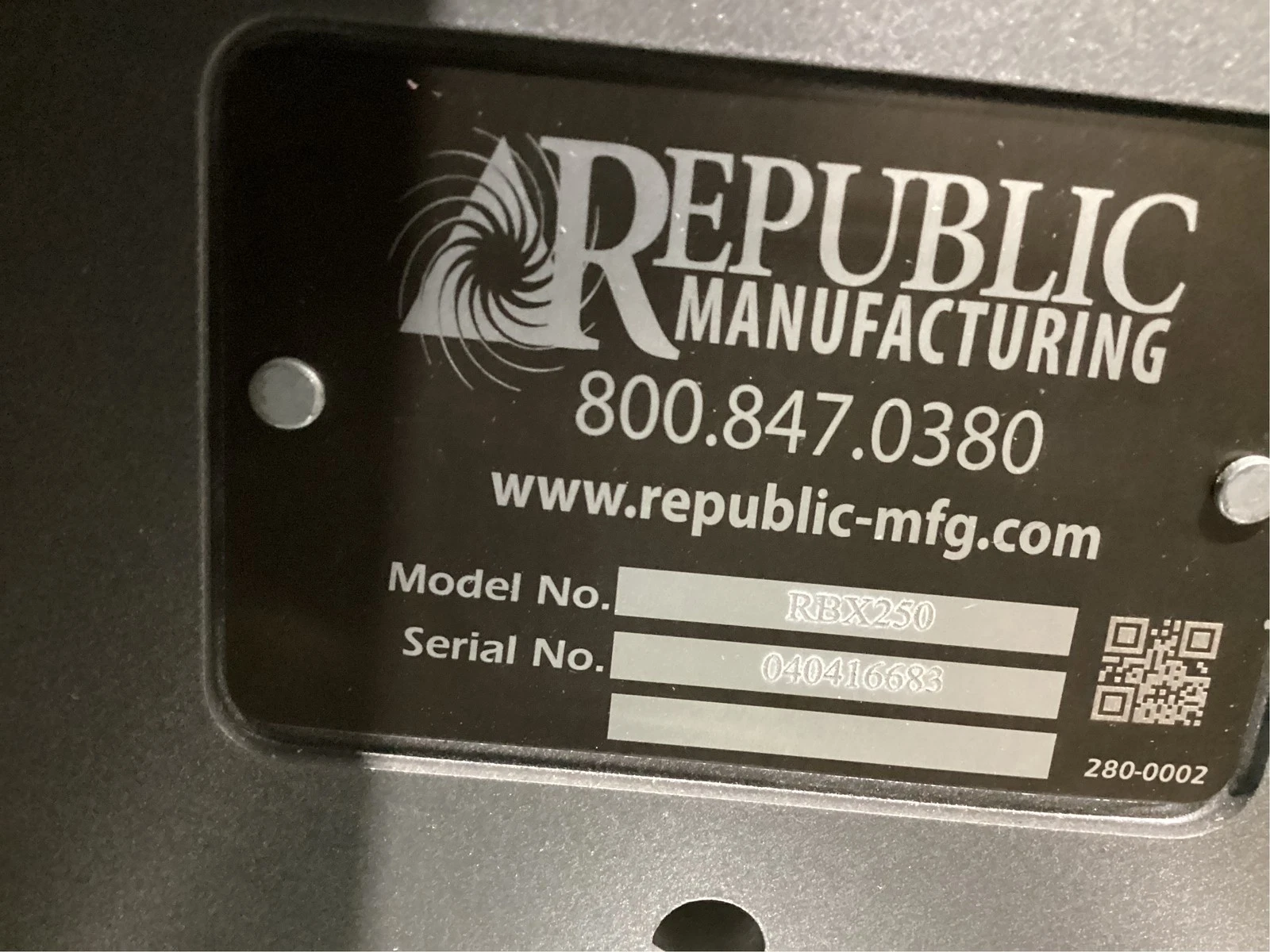 REPUBLIC MANUFACTURING RBX250 Centrifugal Blower 30 HP NEW - Image 3