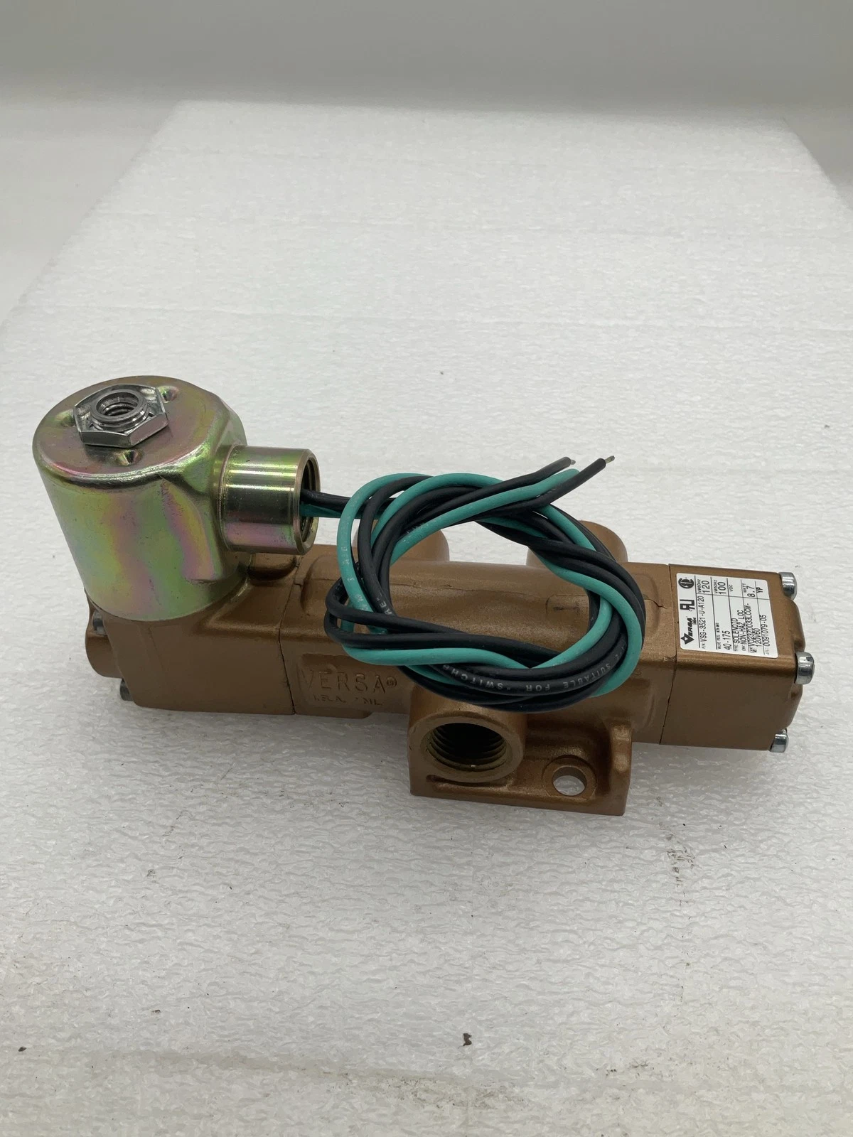 VERSA VSG-3521-U-A120 3-Way Solenoid Valve 120 VAC NEW - Image 4