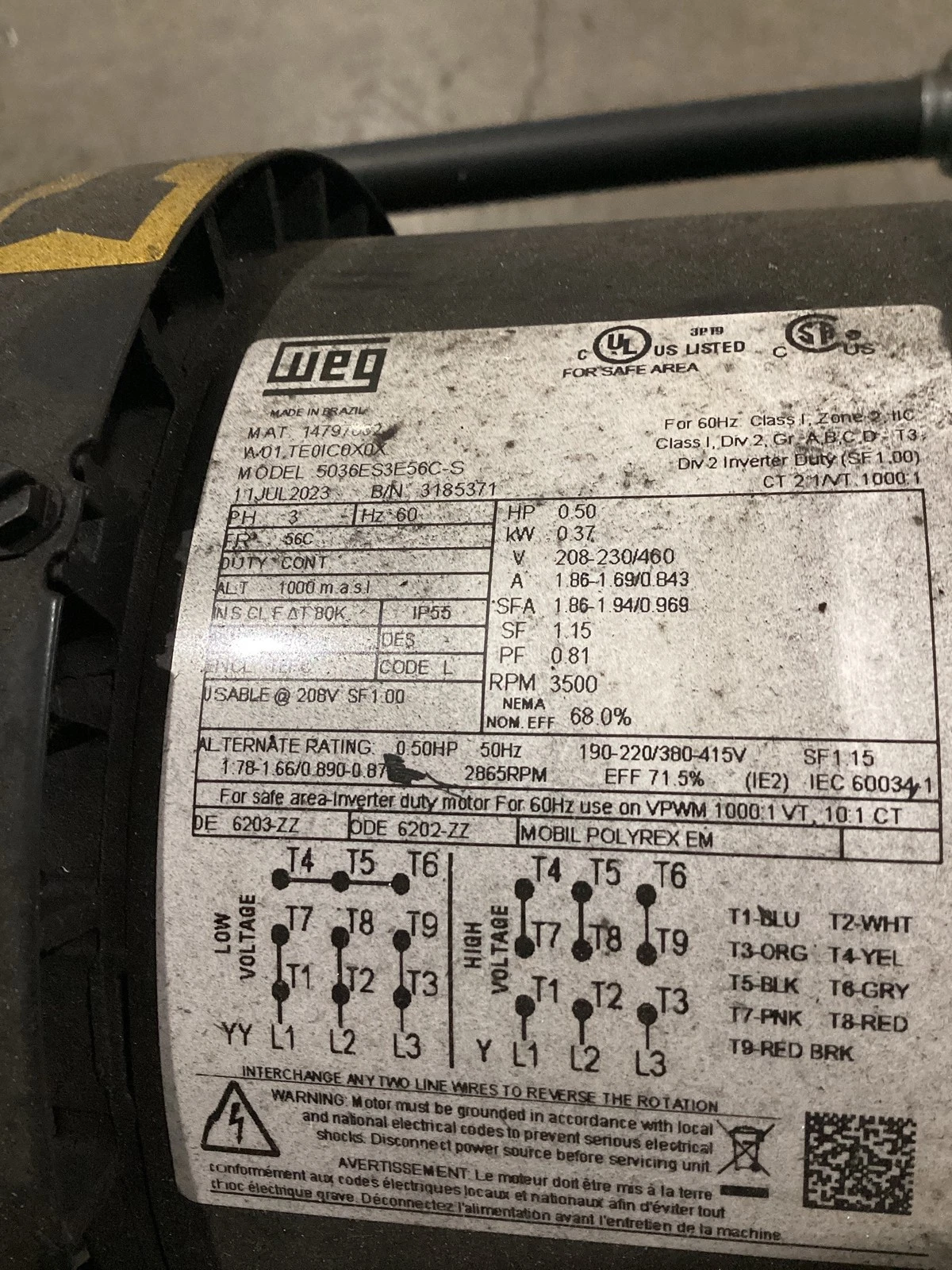 15 HP Hydraulic Power Unit w/ Enimegi Heat Exchanger 230/460V USED - Image 7