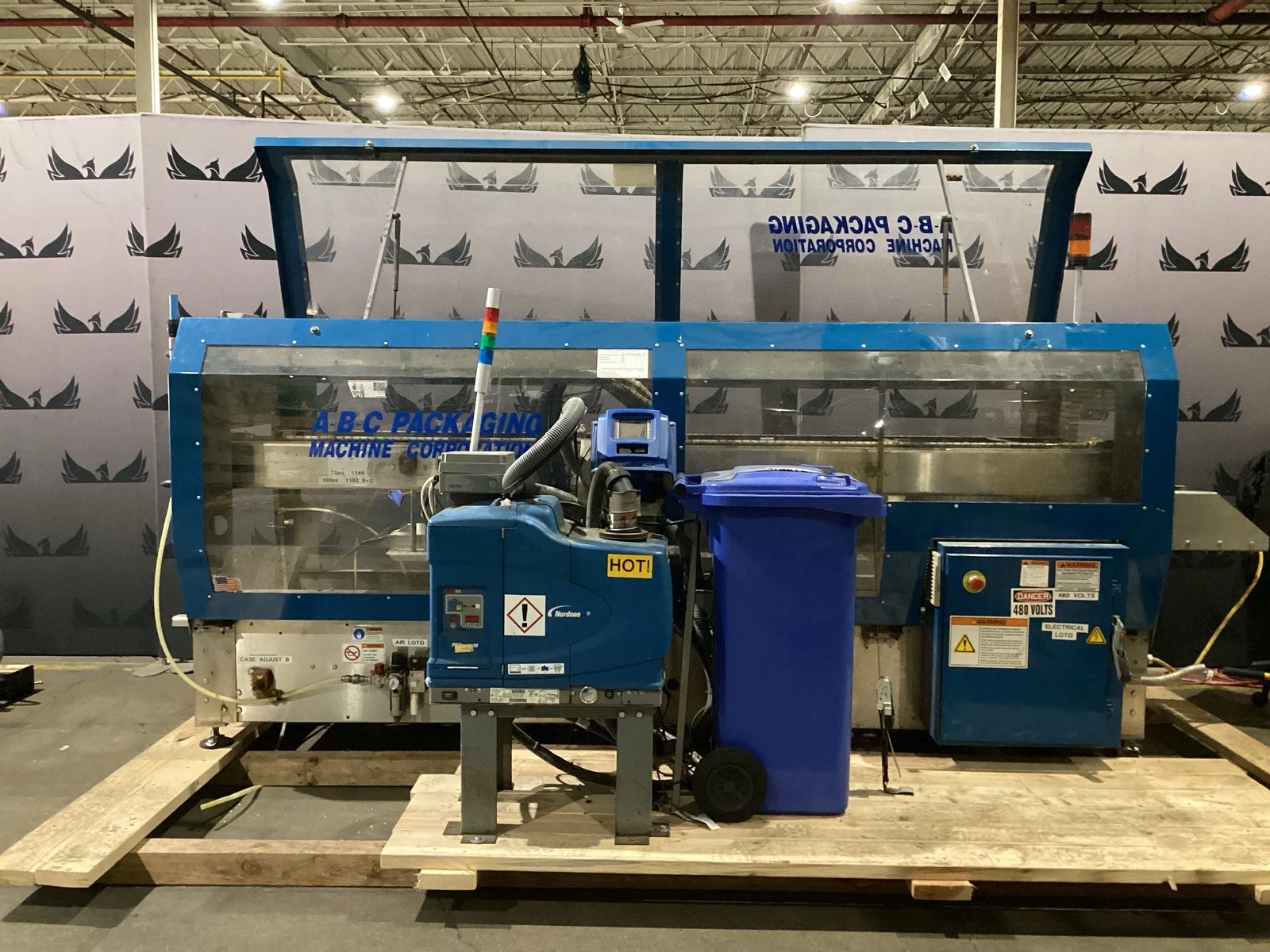 ABC Packaging Equipment Automatic Case Sealer With Nordson ProBlue 10 USED - Image 3